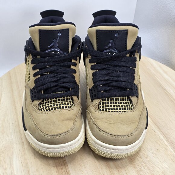 Air Jordan 4 Retro Mushroom W Mocha Brown Tan Black Rare Women’s Size 6 / 4.5Y - Picture 4 of 9